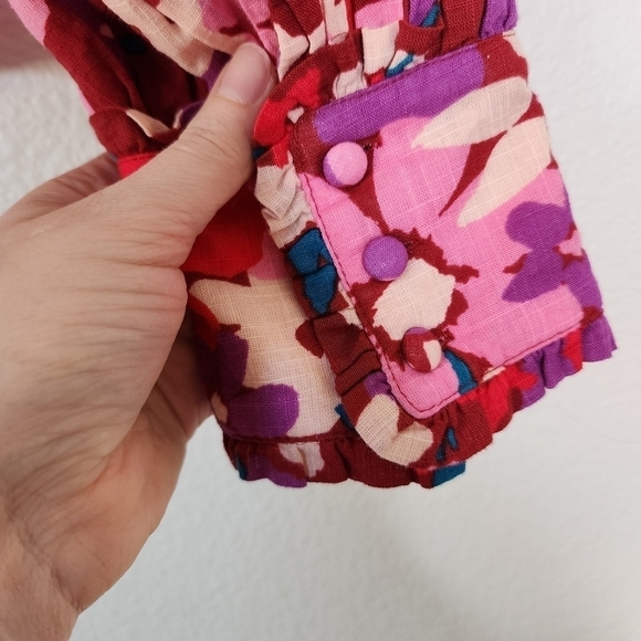 Free People Ariana Printed Top S - Picture 9 of 9